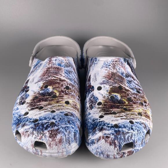 Crocs Realtree Aspect Men\'s 11 Blue Brown Rubber Slip On Clog Loafers Casual EUC main image 8